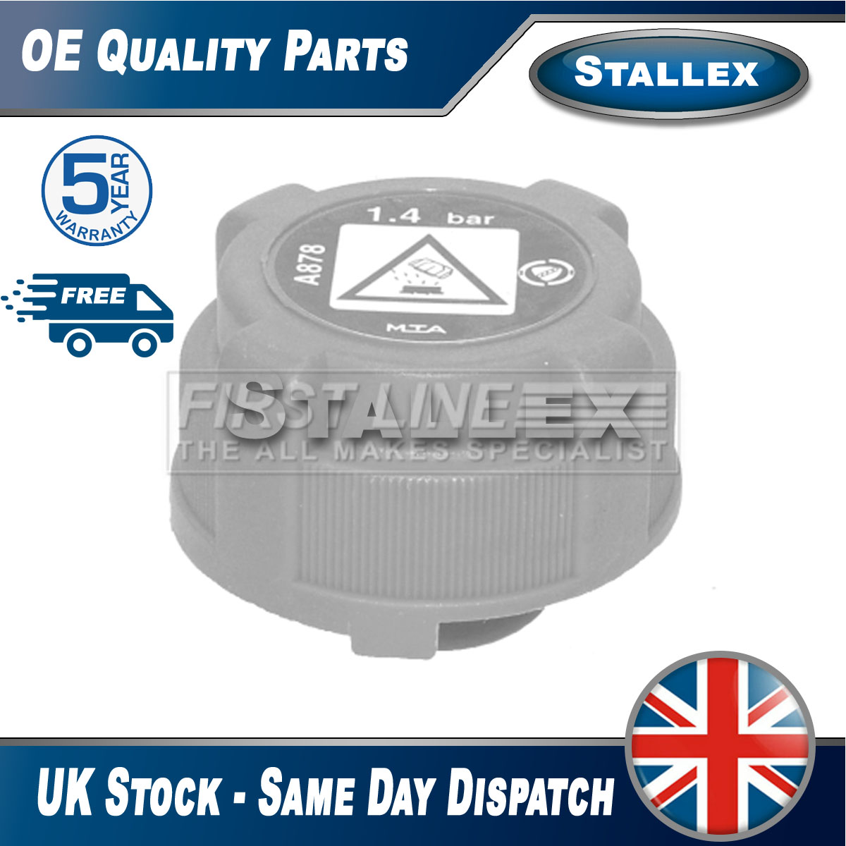 Tapa Radiador Azul TOPRAN - Presión 1.4 Bar, Rosca Exterior, Compatible FIAT, LANCIA, ALFA ROMEO, FORD, Etc.